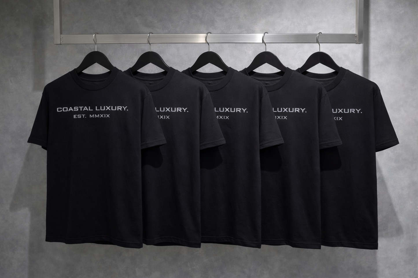 PREMIUM HEAVY SIGNATURE SILHOUETTE BLACK (CREW NECK) TEE